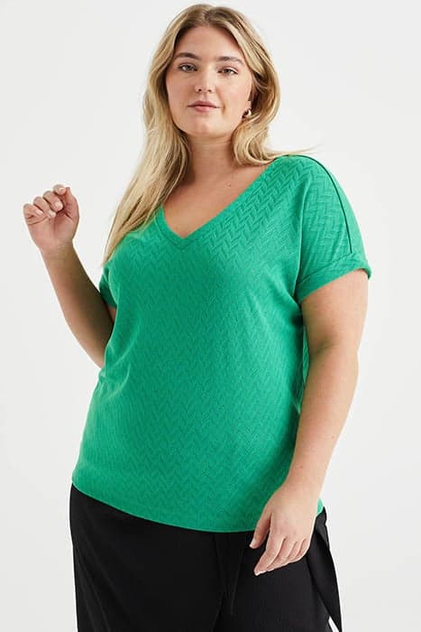 T-SHIRT GREEN by WE Fashion