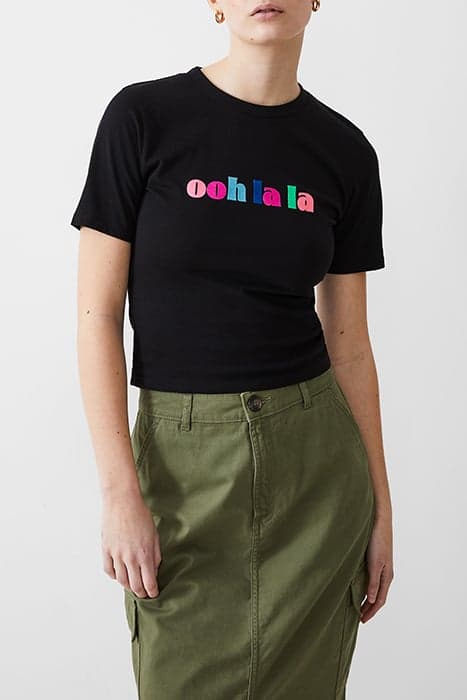 OOH LA LA FITTED TEE BLACK by French Connection