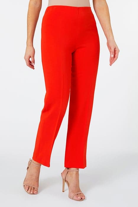 SLIM-FIT CADY TROUSERS ORANGE by Elena Mirò