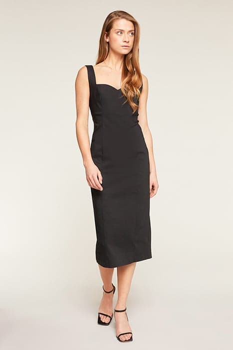 SHEATH DRESS WITH SWEETHEART NECKLINE BLACK by Motivi