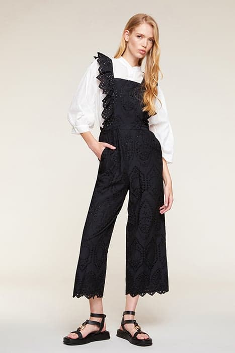 SANGALLO LACE OVERALLS BLACK by Motivi