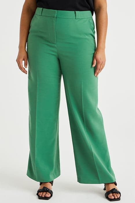 TROUSER GREEN by WE Fashion