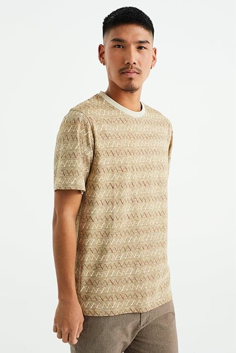 T-SHIRT BEIGE by WE Fashion