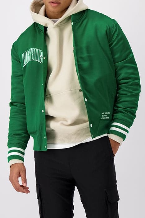 ARCH BASEBALL JACKET GREEN by Black Bananas