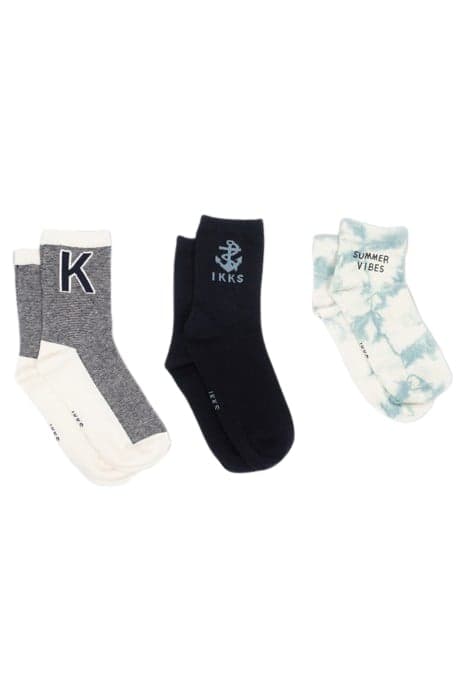 NAVY, WHITE AND BLUE SOCKS by IKKS