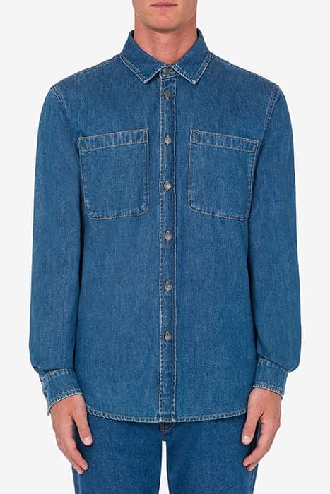 TEDDY PATCH CHAMBRAY SHIRT DENIM by Moschino