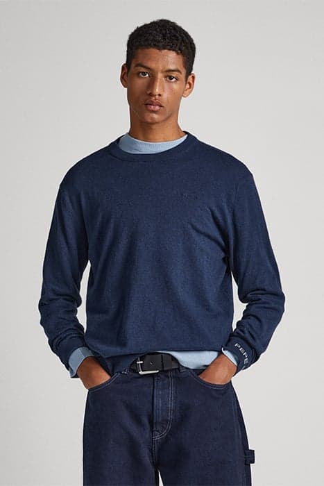 ANDRE CREW NECK DULWICH BLUE by Pepe Jeans