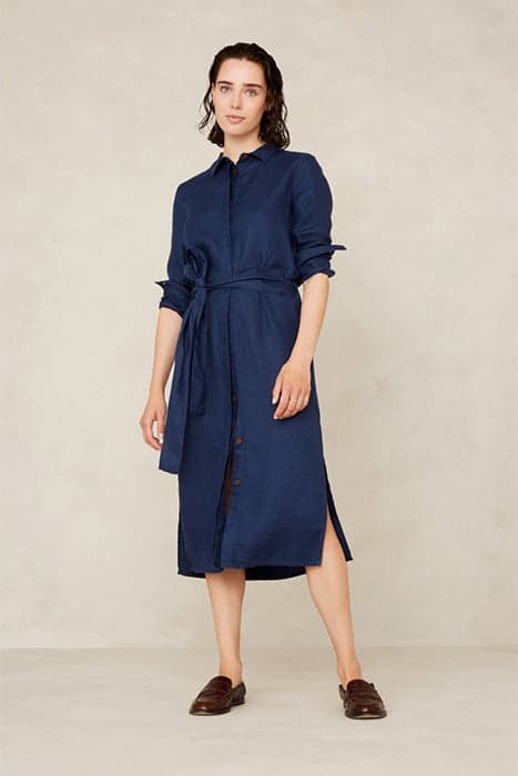 MAGGY WORKER BLUE LINEN by Kings Of Indigo