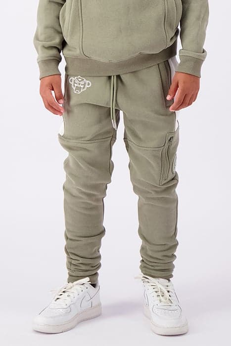 JR STRIPE SWEATPANTS GREEN by Black Bananas