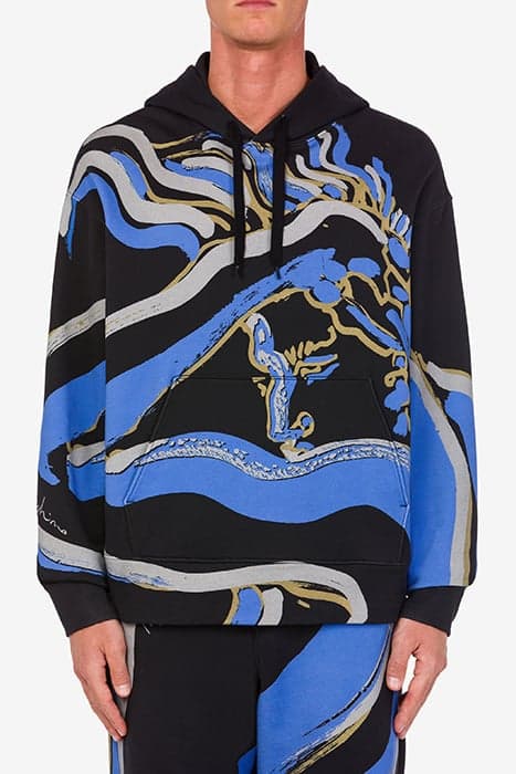 TONY VIRAMONTES ARCHIVE HOODIE BLACK by Moschino