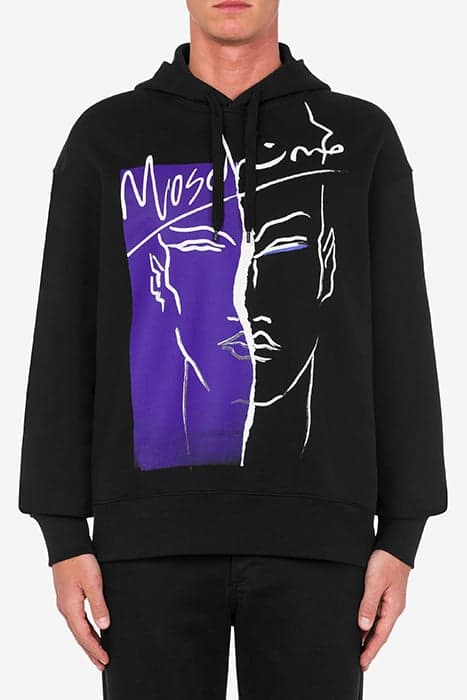 TONY VIRAMONTES ARCHIVE ORGANIC COTTON SWEATSHIRT BLACK by Moschino