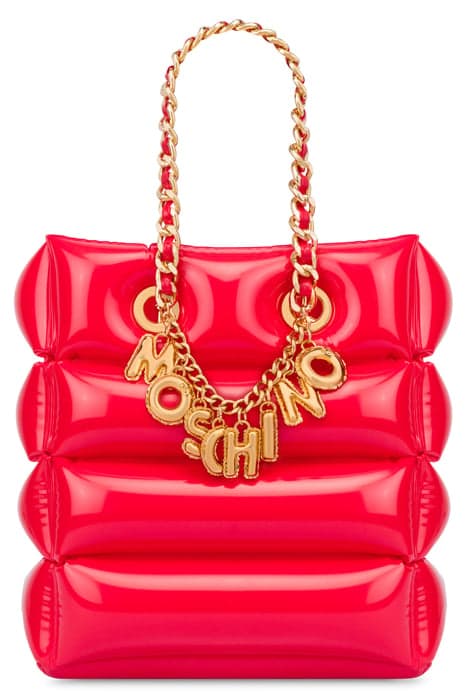 INFLATABLE SHOPPER LETTERING CHARM RED by Moschino