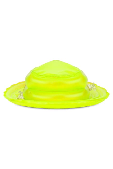 INFLATABLE TRANSPARENT HAT LIME by Moschino