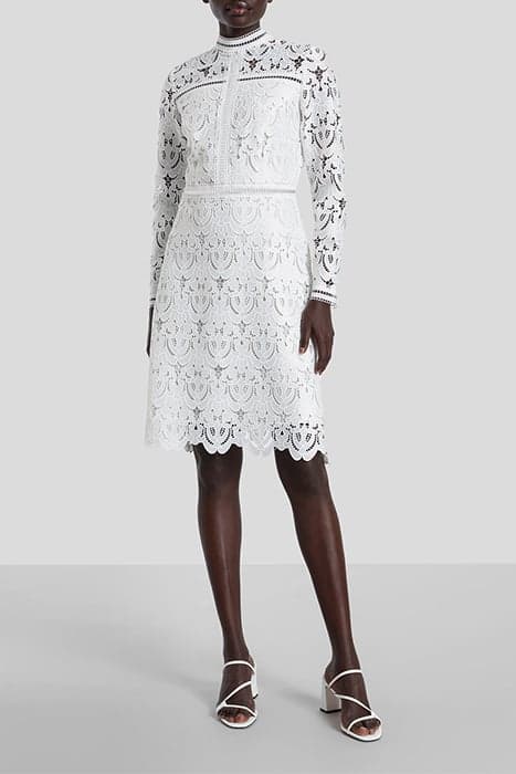 MONA MINI LENGTH LACE DRESS SNOW WHITE by Ivy Oak