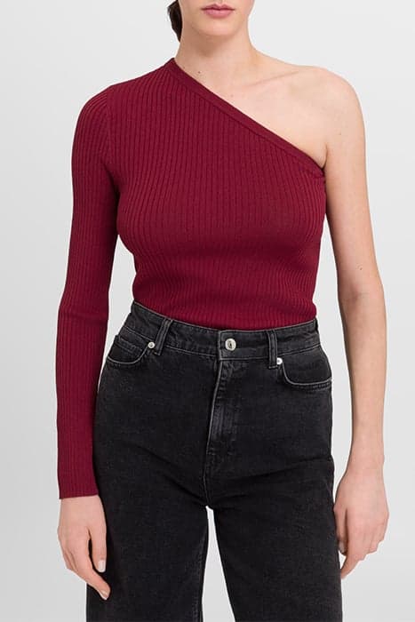 KIANA KNITTED JUMPER BERRY RED by Ivy Oak