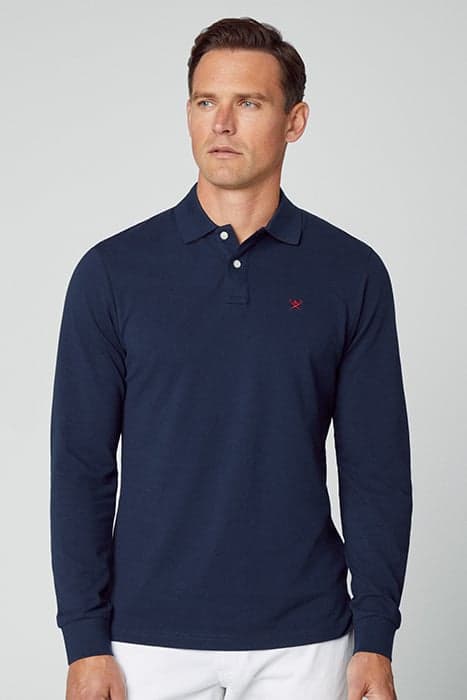 SLIM FIT LOGO LS NAVY by Hackett London