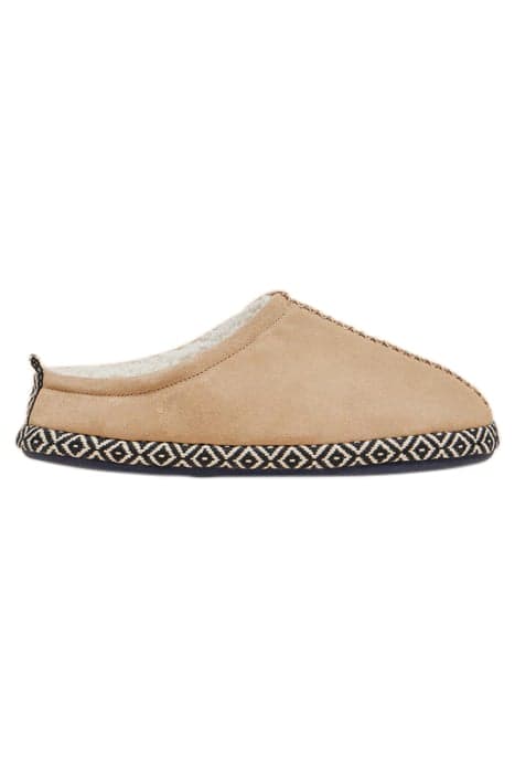 SUEDE BORG MULE SLIPPER LIGHT TAN by White Stuff