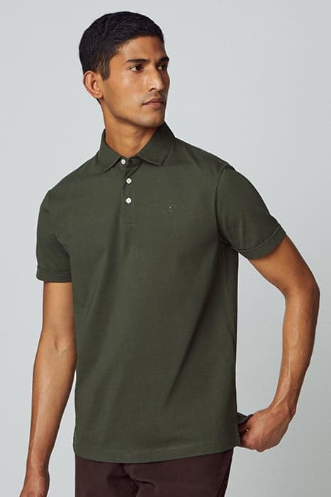 PIMA COTTON POLO KHAKI by Hackett London