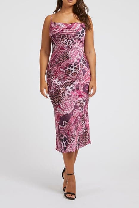 AKILINA DRESS PURPLE KASHMIR PRINT by Marciano by Guess