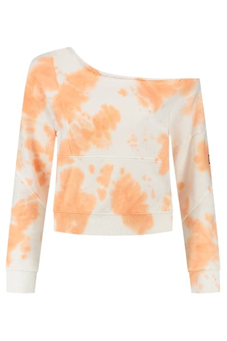 RIVER DYE SWEATER PAPRIKA/STAR WHITE by NIKKIE