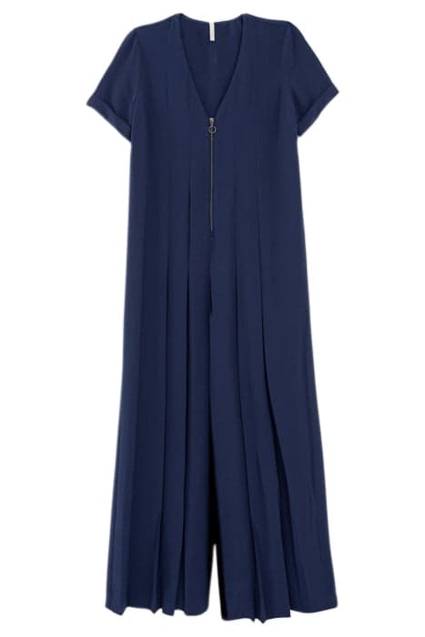 INDIGO PLEATED JUMPSUIT BLUE by ICODE