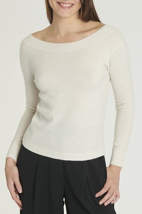 CACHEMIRE CARDIGAN OFF WHITE by Paule Ka