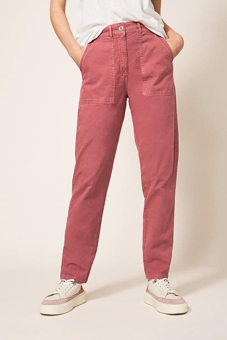 TWISTER CHINO TROUSER MID PLUM by White Stuff