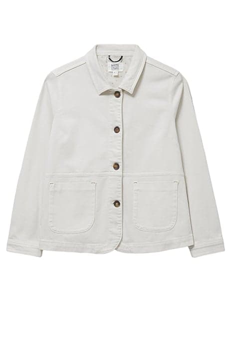 CARRIE DENIM JACKET LIGHT NATURAL by White Stuff