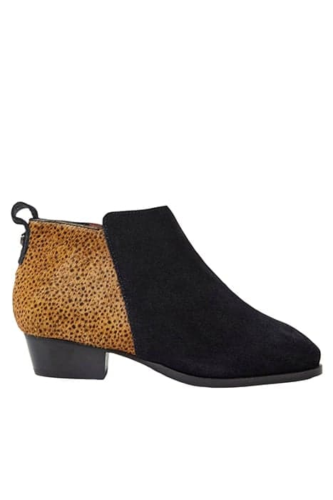 WIDE FIT SUEDE PONY ANKLE BOOT BLACK PRINT by White Stuff