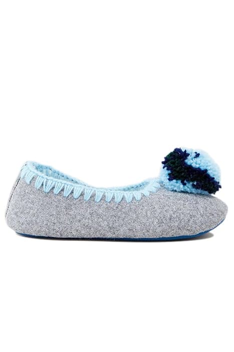 POM FELT BALLET SLIPPER MID GREY by White Stuff