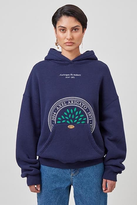 AA X MULBERRY HOODIE NAVY by Axel Arigato