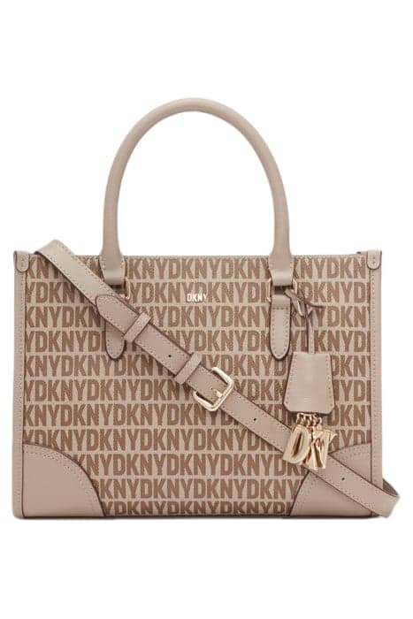 PERRI BOX SATHCEL CHINO/TOFFEE by DKNY