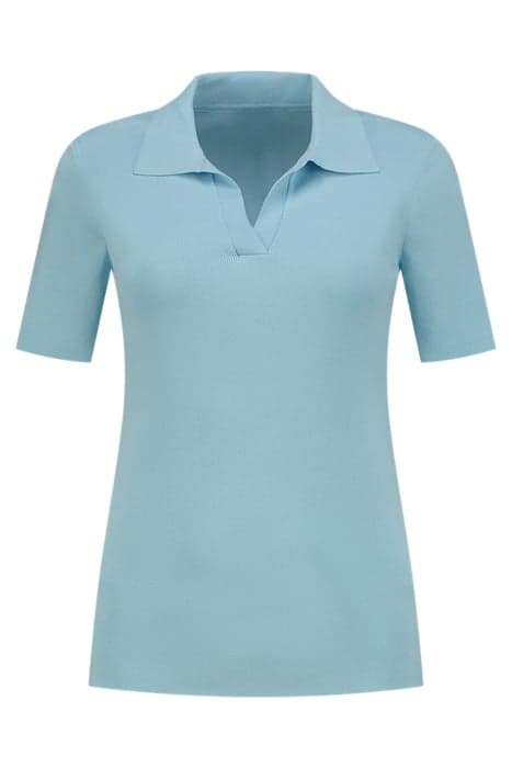 JOLIE POLO TOP LIGHT BLUE by NIKKIE