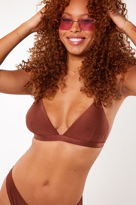 AUDREY TOP BROWN by America Today