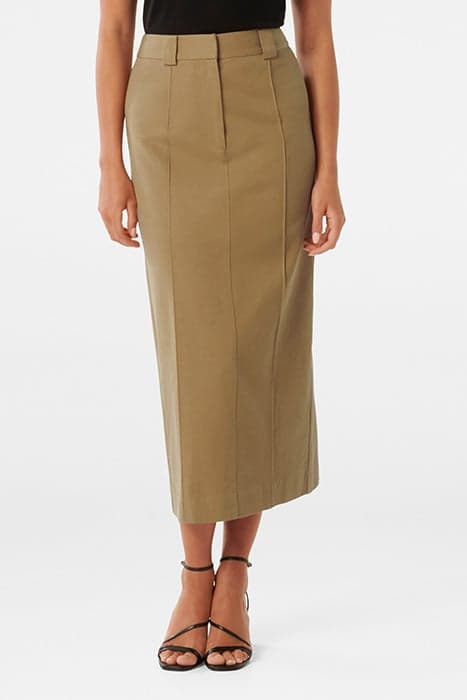 PIPPA PINTUCK MAXI SKIRT NEUTRAL by Forever New