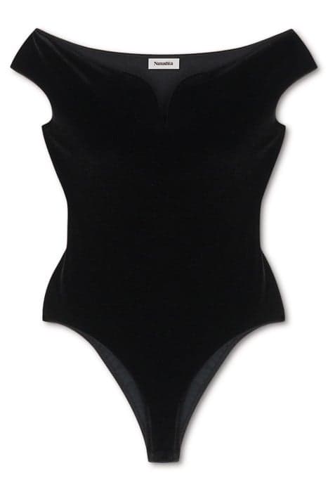 GESA BODYSUIT BLACK by Nanushka