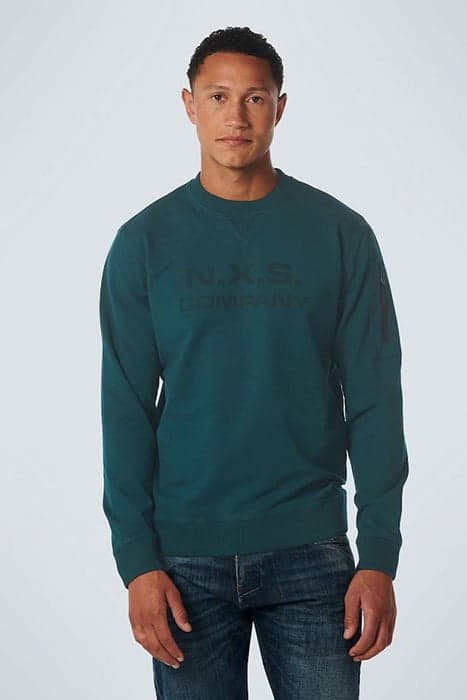 SWEATER CREWNECK CHEST ARTWORK OCEAN by No Excess