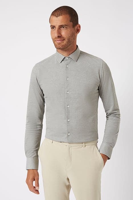 KNITTED SHIRT SAGE SLIM FIT by LABFRESH