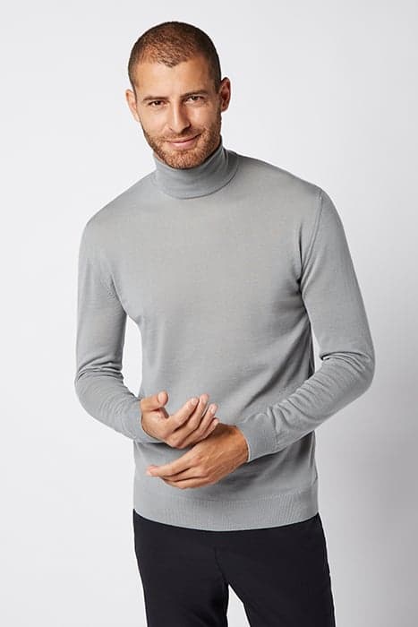 MERINO TURTLE NECK GREY SLIM FIT by LABFRESH