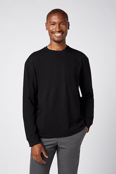 LONG SLEEVE T-SHIRT BLACK REGULAR FIT by LABFRESH