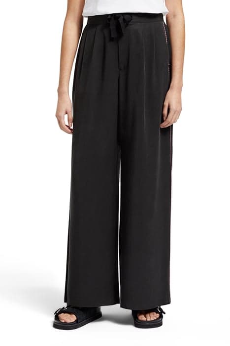 ELENI MULTICOLOUR PIPING PYJAMA PANT EVENING BLACK by Scotch & Soda