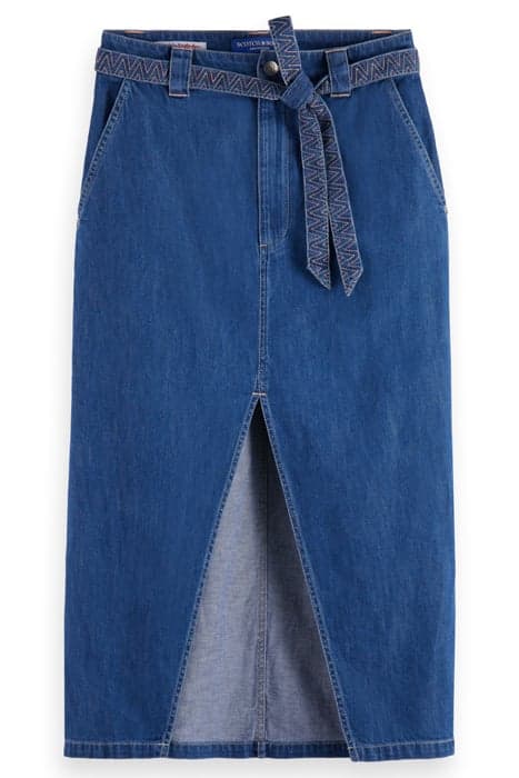 SUMMERY SKIRT WITH BELT - WASHED INDIGO WASHED INDIGO by Scotch & Soda