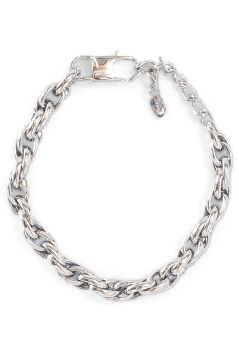 SILVER METAL TWISTED LINK BRACELET by IKKS