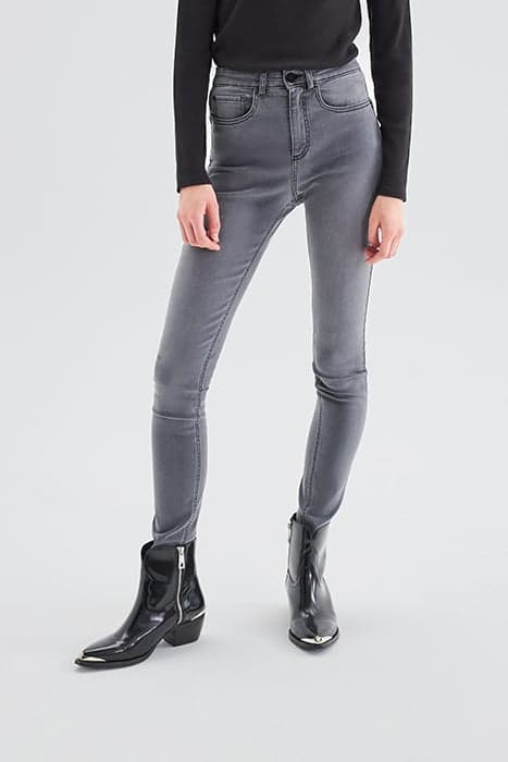 GREY HIGH-WAIST SCULPT-UP SLIM JEANS by IKKS