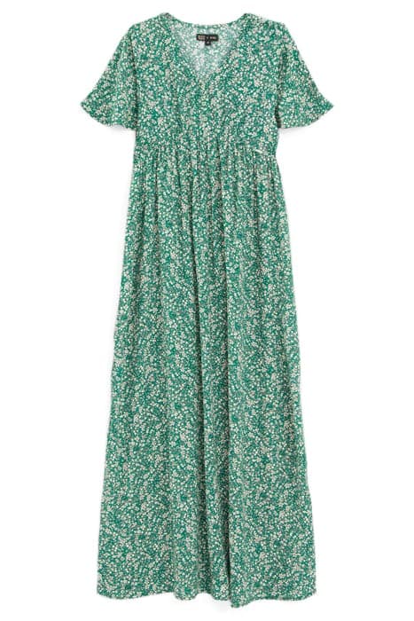 GIRLS’ GREEN MICROFLOWER LENZING™ ECOVERO™ LONG DRESS by IKKS