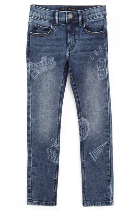 BOYS’ BLUE SLIM JEANS WITH PRINT by IKKS