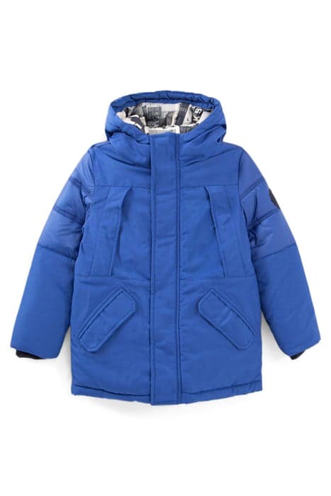 BOYS’ ELECTRIC BLUE QUILTED DETAIL PARKA by IKKS