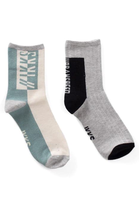 BOYS’ GREEN/GREY SOCKS by IKKS