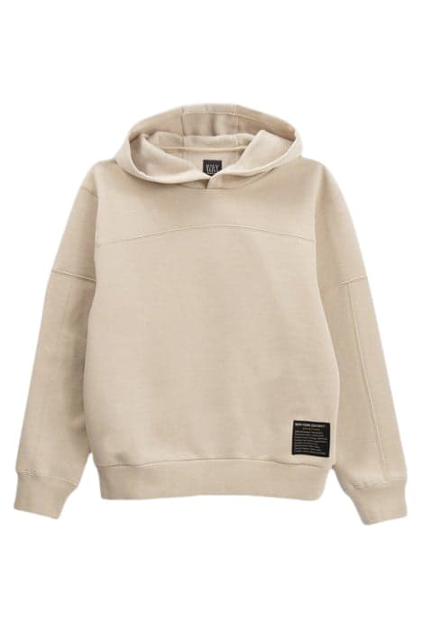 BOYS’ BEIGE NYLON HOODIE WITH CHEQUERED BACK by IKKS