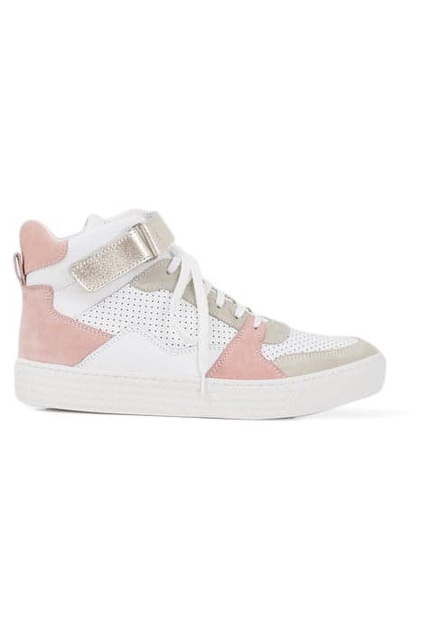 PINK, WHITE, BEIGE HIGH-TOP TRAINERS by ICODE